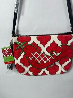 Brighton Red and White Love Dove Crossbody